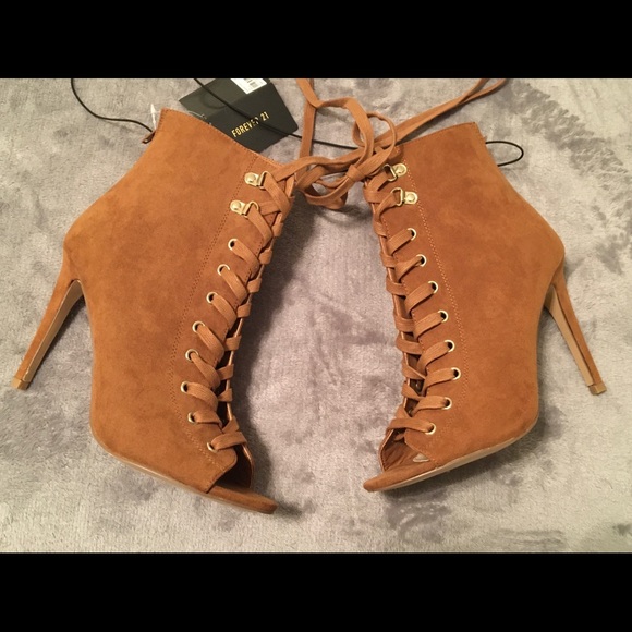Forever 21 Shoes - Forever 21 Peep-Toe Bootie